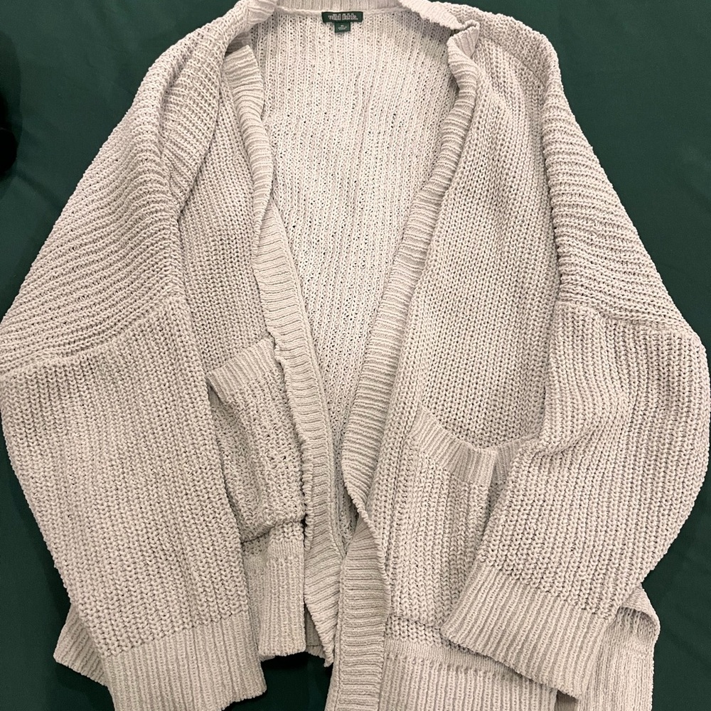 Wild Fable gray chunky cardigan